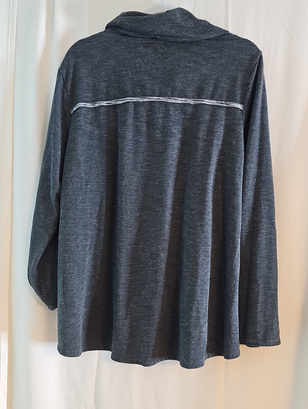Sophie Max Cozy Cowl Neck Women's Sweater - Dark Gray - Picture 5 of 7